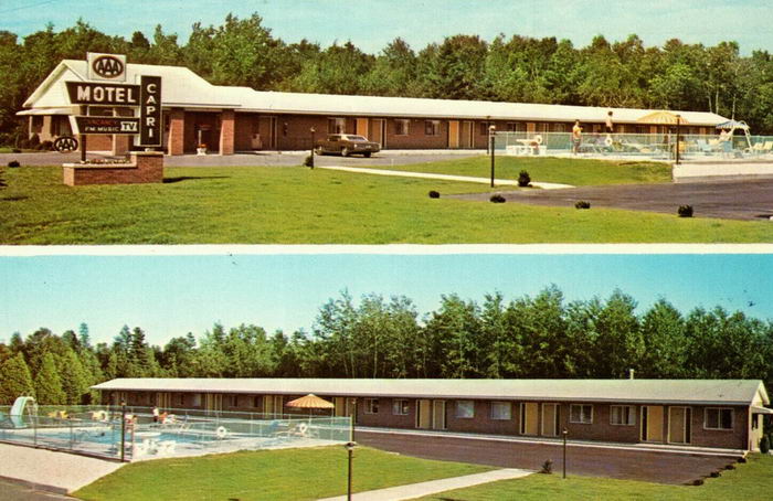 Capri Motel - Old Postcard Photo (newer photo)